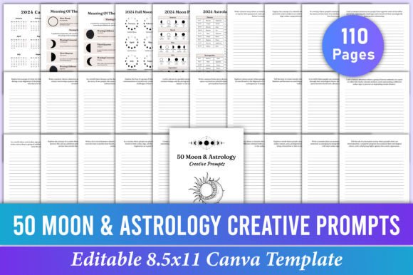 50 Moon Astrology Creative Prompts – A Complete Guide to Lunar Inspiration