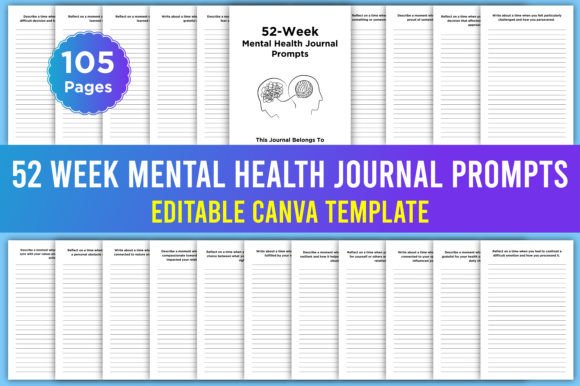52-Week Mental Health Journal Prompts: Design Insights