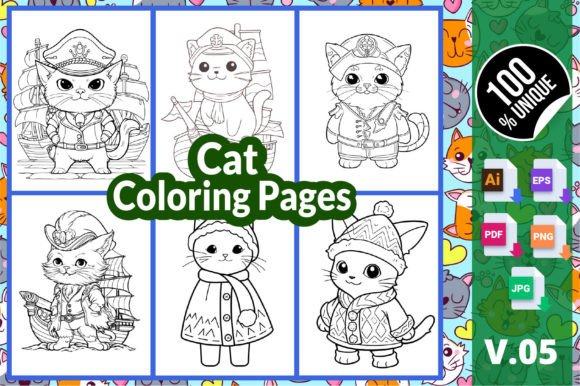 Cat Coloring Pages V.05: A Practical Guide to Choosing the Right Digital Template for Your Creative or Publishing Project