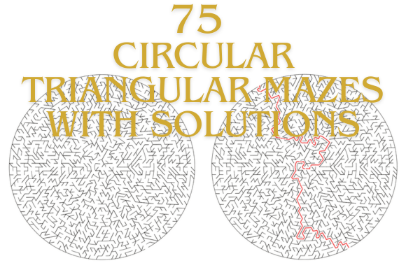 Circular Triangle Mazes for KDP Publishing