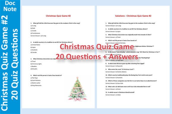 Festive Frenzy: A 20-Question Christmas Quiz Game 2 – The Ultimate Holiday Trivia Experience