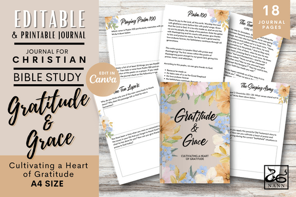 Gratitude and Grace Bible Study Journal