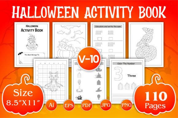 Halloween Activity Book for KDP Vol-10: A Versatile Resource for Creators, Educators, and Parents