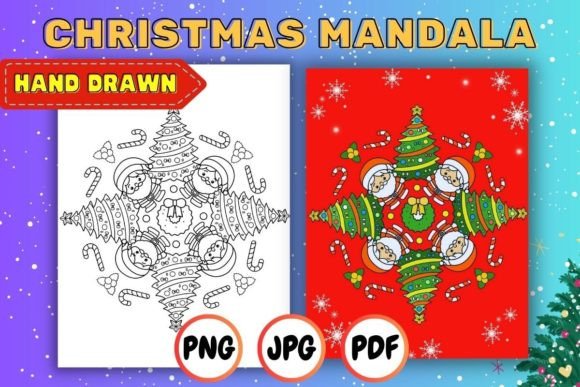 How Christmas Mandala Coloring Page 09 Helps Professionals and Creators Reclaim Calm and Creativity This Holiday Season