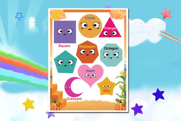 Kids Shape Learning Activity Worksheet for KDP Publishers