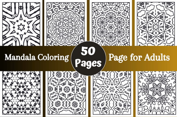 Mandala Coloring Page for Adults: A Versatile Creative Asset