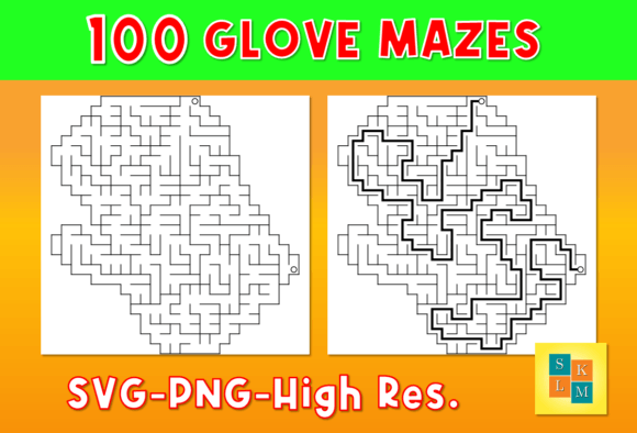 Maze Puzzles 100 Glove Maze Puzzles for Designers