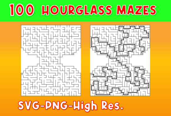 Maze Puzzles: 100 Hourglass Challenges