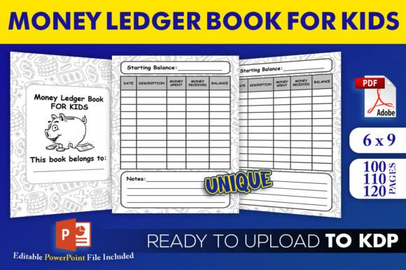 Money Ledger Book for Kids KDP Interior: A Practical Tool for Teaching Financial Literacy