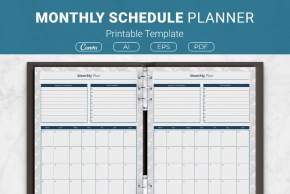 Monthly Schedule Planner: Stay Organized & On Track