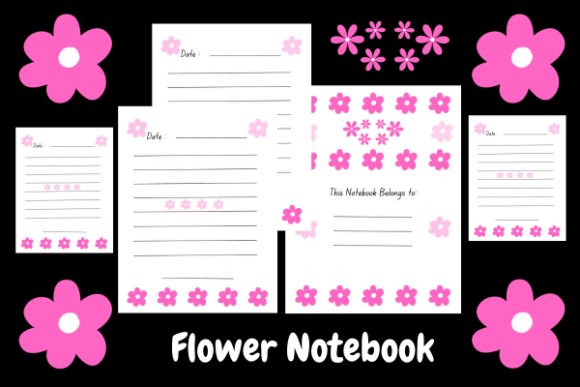 Notebook Lined with Flowers