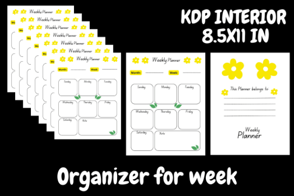Weekly Planner and Organizer for Kindle Creators